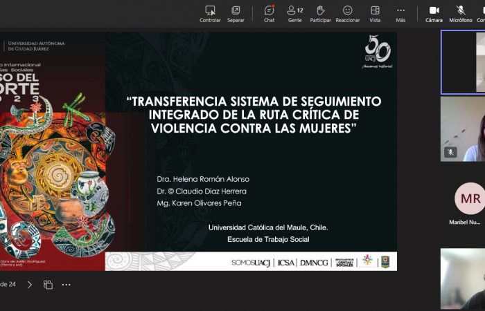 Académicos de la Escuela de Trabajo Social exponen en Congreso Paso del Norte – México